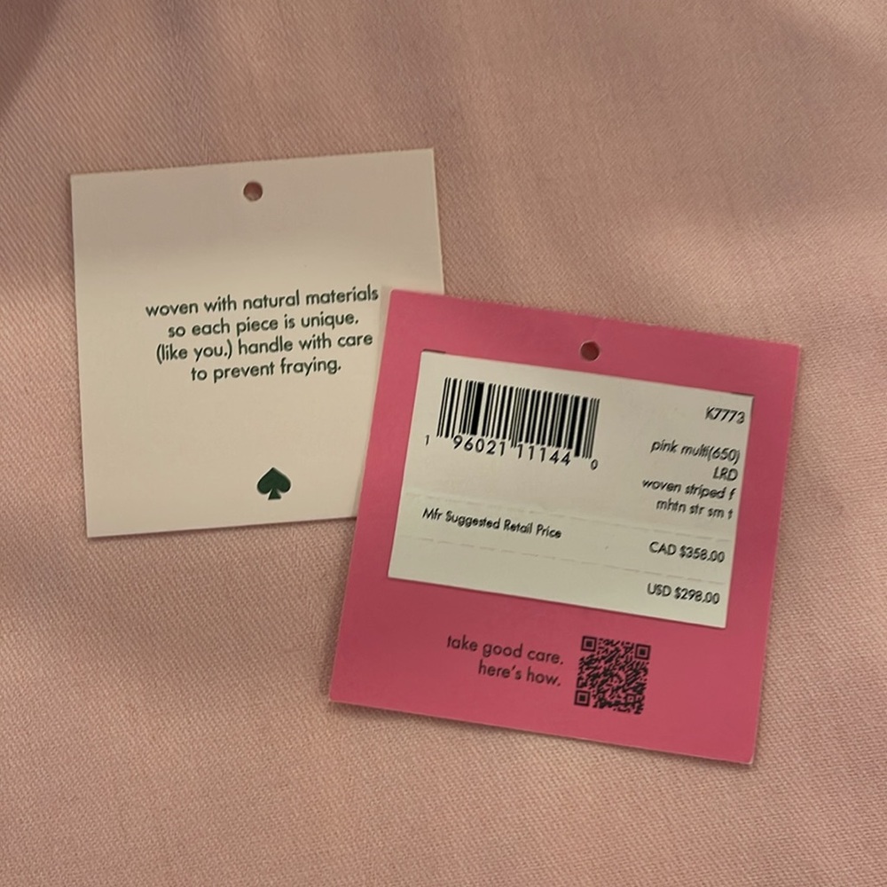 Kate Spade Pink and Cream Tote Bag with Elegant Design - Picture 6 of 8